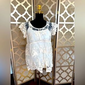 NWT | Suzanne Betro Blouse | Boho top | lace | Small